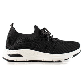 TRENDI Chaussures de sport à enfiler noir