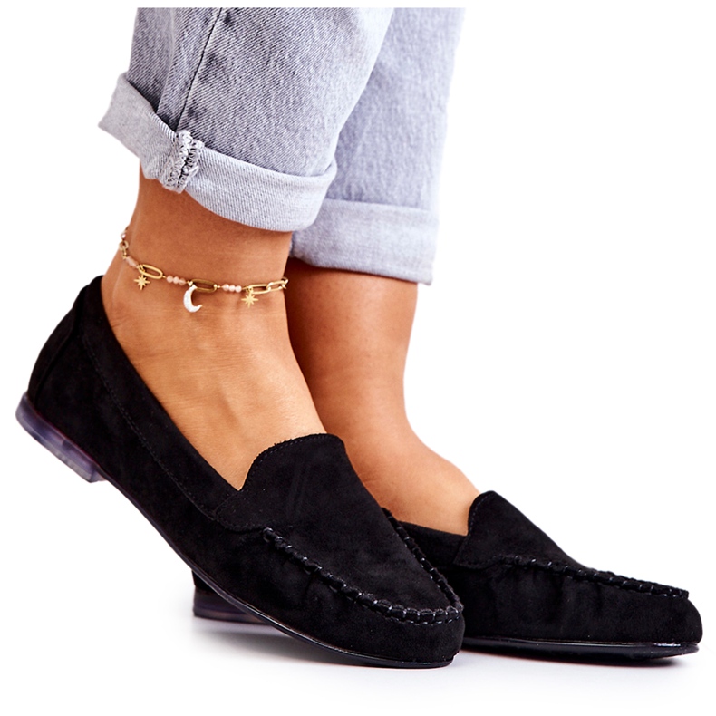 Mocassins Daim Sergio Leone MK722 Noir le noir