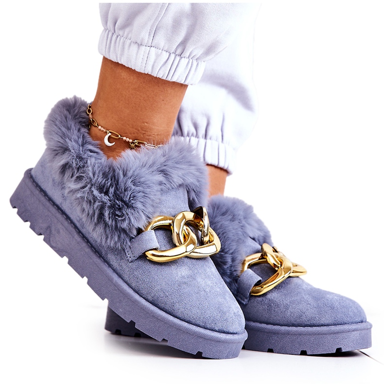 PS1 Chaussons Chaîne Dorée Femme Blue Ardrums bleu PS1 Chaussons Chaîne Dorée Femme Blue Ardrums bleu