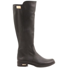 Olivier Bottes en cuir isolées pour femmes visage noir le noir