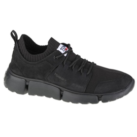 Chaussures Tommy Hilfiger Jeans Chunky Mono Sock Lea Baskets M EM0EM00679-BDS noir