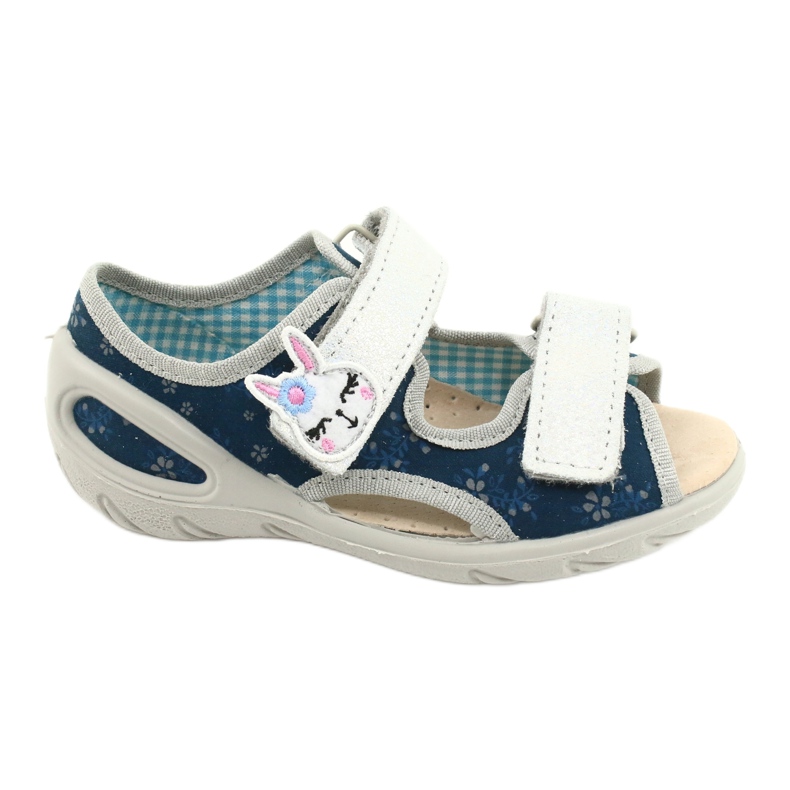 Befado chaussures pour enfants pu 065P154 bleu marin argent