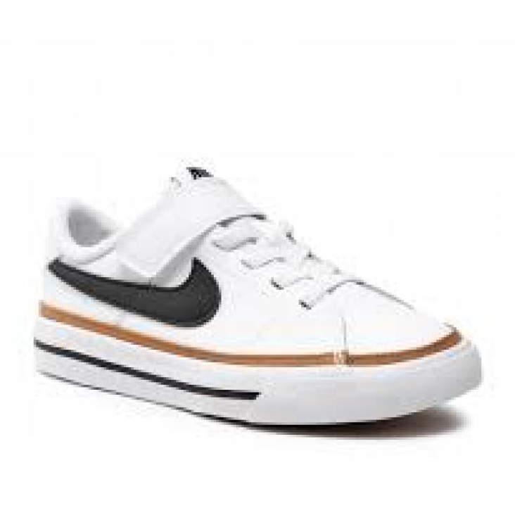 Chaussures Nike Court Legacy (PSV) Jr DA5381-102 blanche le noir