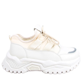 Baskets Aston beiges blanche Baskets Aston beiges blanche