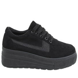 Valens Baskets compensées noires le noir