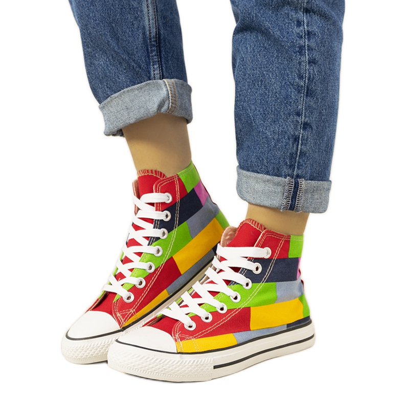 Baskets cheville Gabby colorées rouge Baskets cheville Gabby colorées rouge