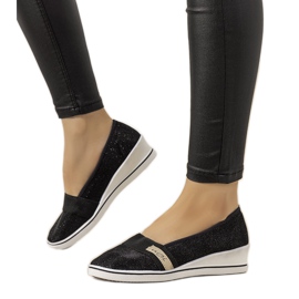 Baskets compensées noires Burris