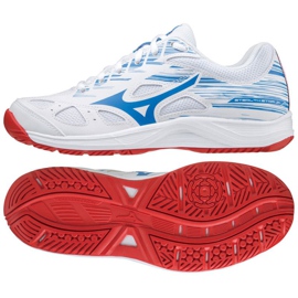 Chaussures de handball Mizuno Stealth Star Jr.X1GC210725 blanc bleu