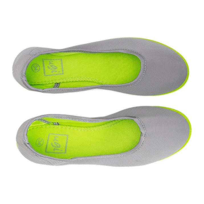 Ballerines enfant Geneseo grises et vertes