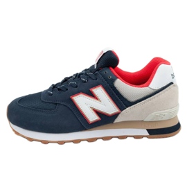 New Balance M Ml574Skb beige blanc rouge bleu marine