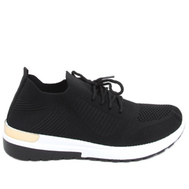 Welo Chaussures de sport chaussettes noires le noir