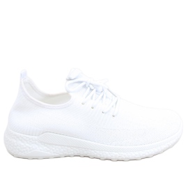 Querro White chaussettes chaussures de sport blanche