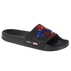 Adidas Adilette Douche Diapositives Spiderman Jr FZ1716 pantoufles noir