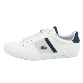 Chaussures Lacoste Chaymon 120 M 12WN1 blanc bleu marine