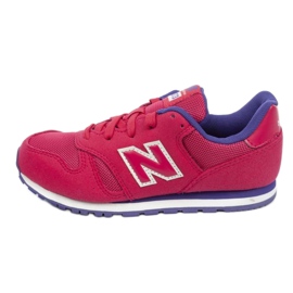Chaussures New Balance Jr YC373PY rouge bleu marine