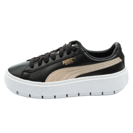 Puma Plateforme en daim Trace W 367728 01 le noir d'or