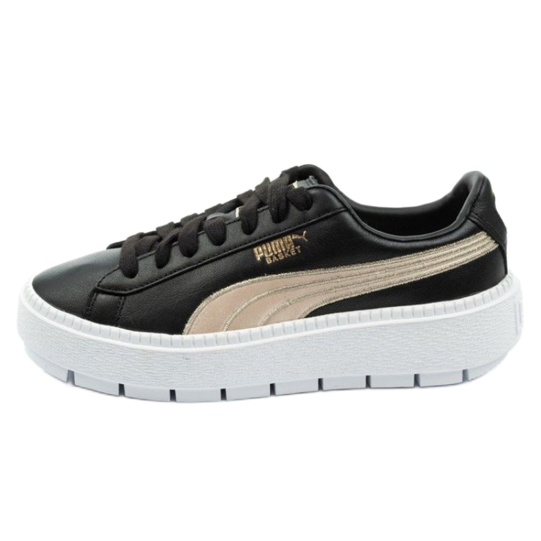 Puma Plateforme en daim Trace W 367728 01 le noir d'or