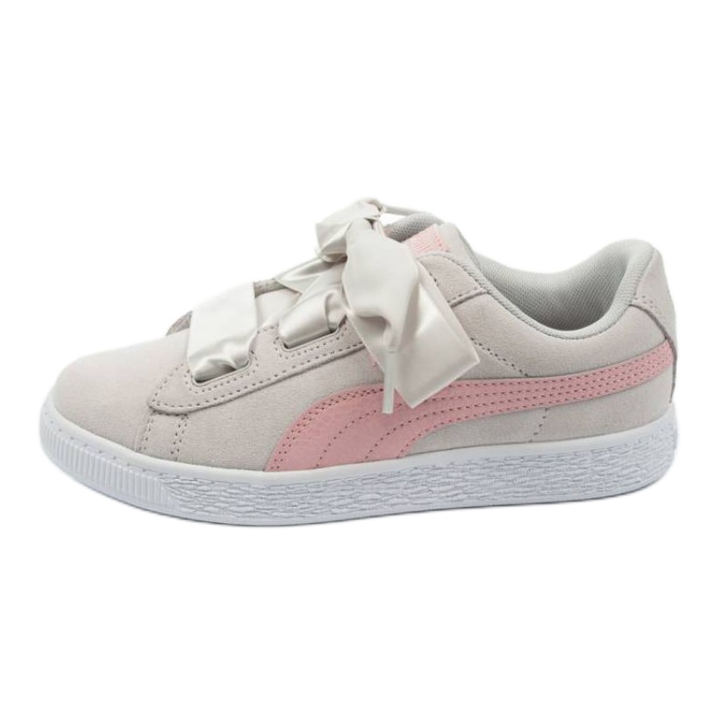 Chaussures Puma Suede Heart Circles Jr 370569 01 rose gris