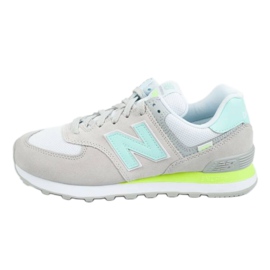 New Balance W WL574SS2 blanche gris vert
