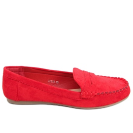 Mocassins femme Brato Rouge Mocassins femme Brato Rouge
