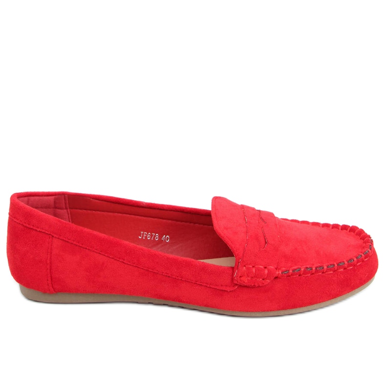 Mocassins femme Brato Rouge