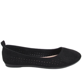 Ameli Ballerines ajourées noires