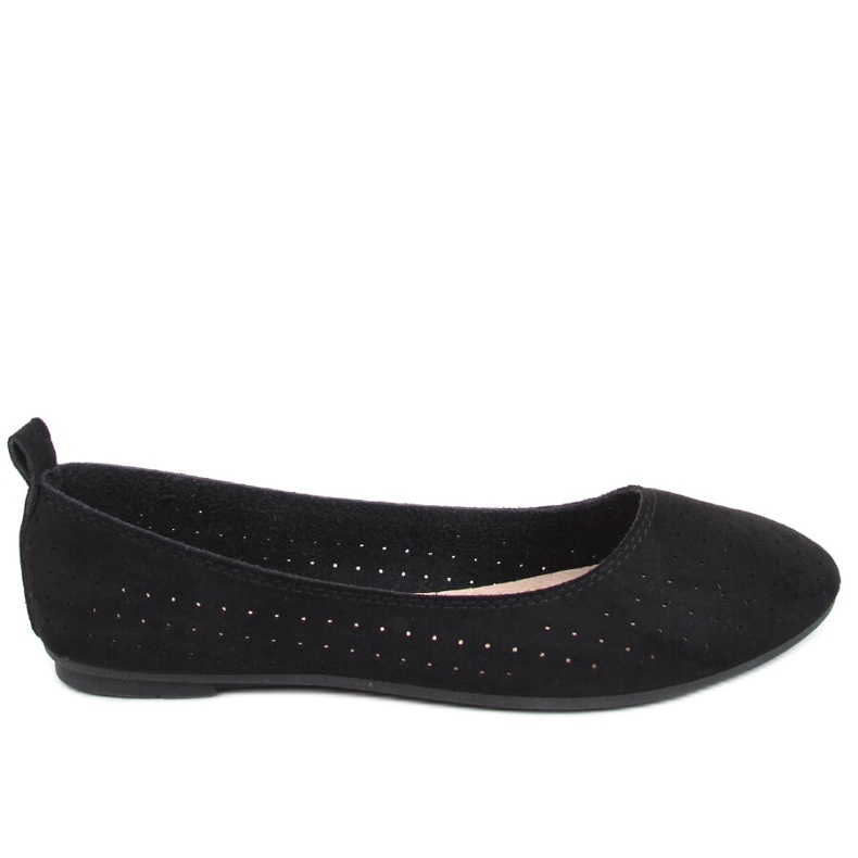 Ameli Ballerines ajourées noires le noir