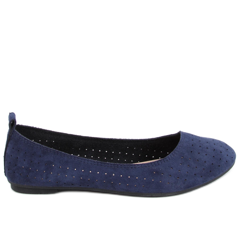 Ballerines ajourées Ameli Navy bleu marin