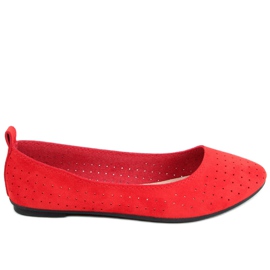 Ballerines Ajourées Ameli Rouge