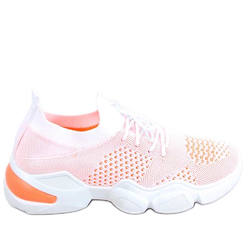 Chaussettes Harri Orange blanche Chaussettes Harri Orange blanche