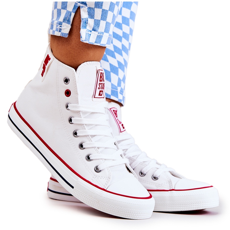 Baskets Hautes en Cuir Big Star JJ274132 Blanc blanche Baskets Hautes en Cuir Big Star JJ274132 Blanc blanche