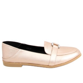Mocassins femme Alma Gold doré