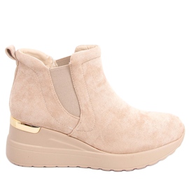 Bottines compensées Florens Beige
