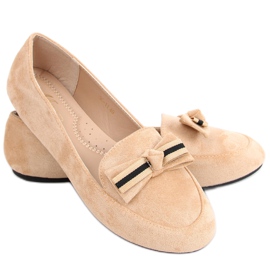 Mocassins femme Maren Abricot beige