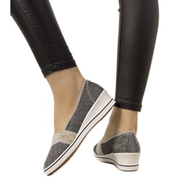 Baskets compensées grises Burris Baskets compensées grises Burris