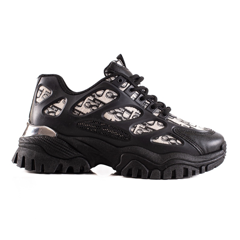 TRENDI Baskets noires sur la plateforme le noir TRENDI Baskets noires sur la plateforme le noir