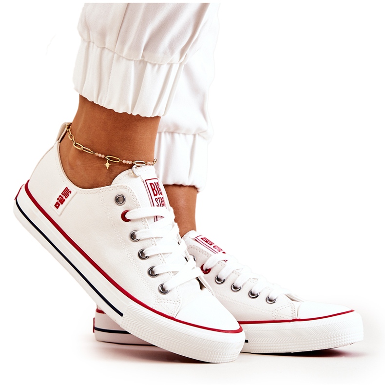 Baskets Cuir Big Star JJ274130 Blanc blanche Baskets Cuir Big Star JJ274130 Blanc blanche