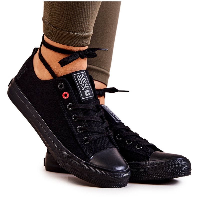 Baskets Basses Noires Big Star JJ274003 le noir