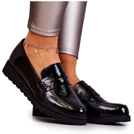 PL5 Mocassins Compensés Laqués La.Fi Noir Alannah le noir
