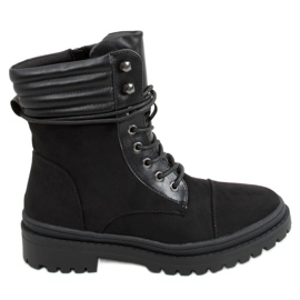 Gaba Bottes de travail pour femmes noires le noir