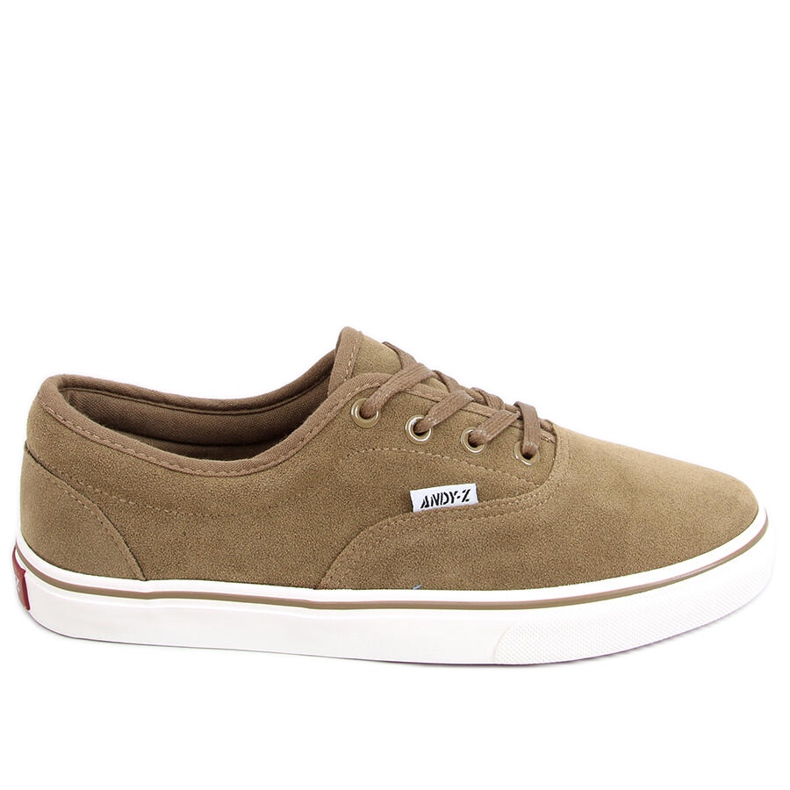 Baskets femme en daim Lovis Taupe brun vert