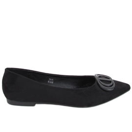 Arte Ballerines noires à bout en amande le noir Arte Ballerines noires à bout en amande le noir