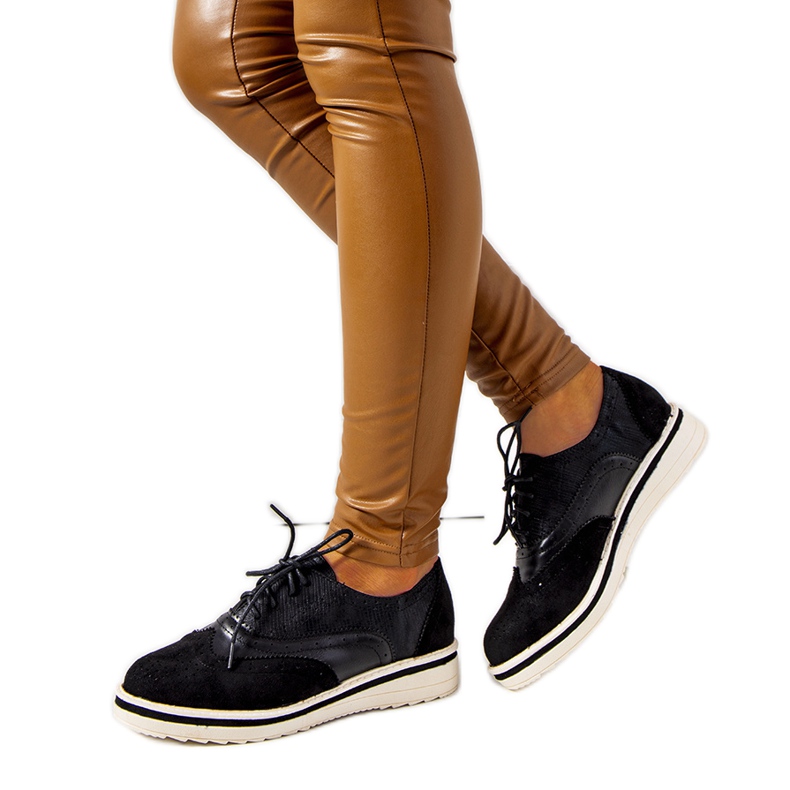 Chaussures oxford noires pour femmes de Beco le noir Chaussures oxford noires pour femmes de Beco le noir