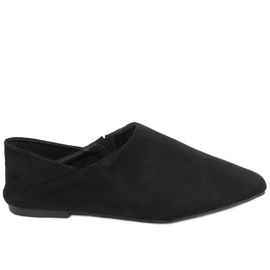 Qullo Chaussures de jazz pour femmes noires le noir