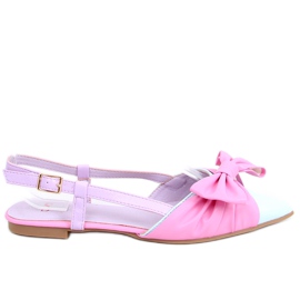 Ballerines à talon ouvert Candy Color rose