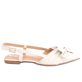 Ballerines à talon ouvert Candy Beige