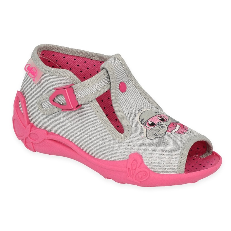 Befado chaussures pour enfants 213P136 rose argent gris