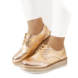 Chaussures champagne femme Ménard doré