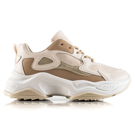 Marquiz Baskets à la mode beige brun