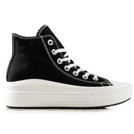 TRENDI Baskets à la mode sur la plate-forme le noir